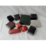 A quantity of assorted ring & jewellery ring boxes