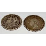 Shillings 1823/ 1827