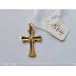 A 9ct cross - 1.6gms