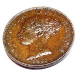 A 1/2 penny 1856 better grade