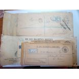 G.B Late 19c, early 20c. V large O.H.M.S covers, some franked (14)