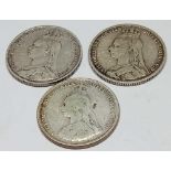 1888 / 1889 / 1890 Shillings