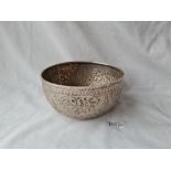 A middle astern bowl with chased decoration 5 1/2 inches diam 107 gms