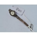 A silver marcasite ladies AVIA wrist watch