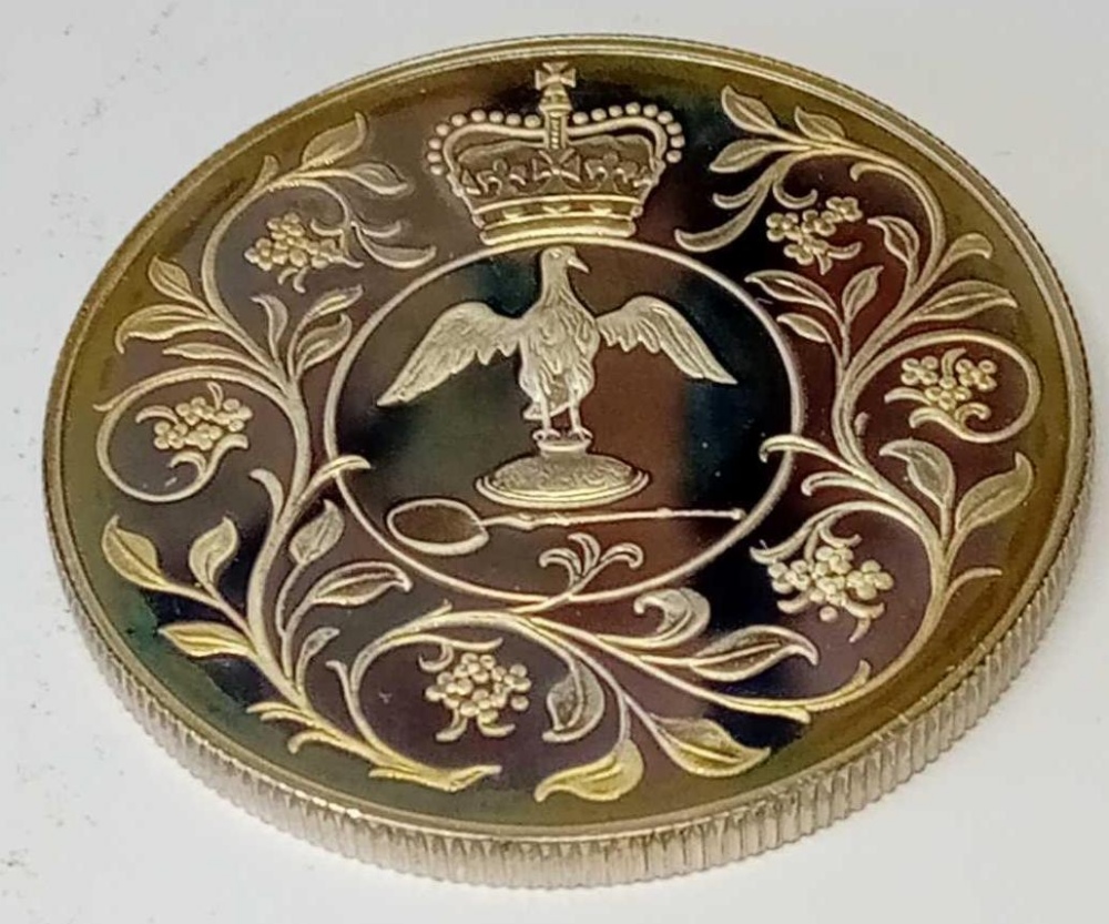 1977 Silver Proof Crown - Image 2 of 2