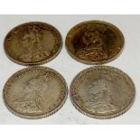 4 X 1887 Shillings