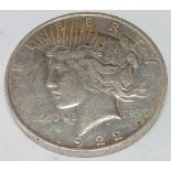 1922 U.S.A Silver Dollar