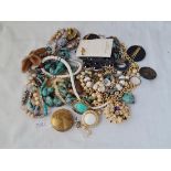 A large bag of costume jewellery