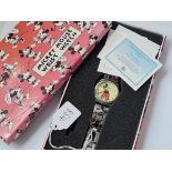 A cased Micky Mouse replica 1933 watch in original box