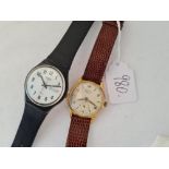 A gents SERVICES wrist watch with seconds dial & SWATCH QUARTZ wrist watch