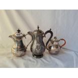 Three various coffee/water jugs