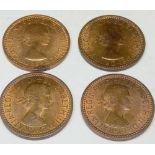 The last Four Farthings 1953/4/5/6 UNC