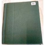 A large green binder S/Z of mainly early 20thc. Used .sparce but clean
