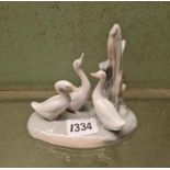 A Nao group of 3 geese - 4.5" high
