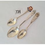 A bowling spoon and 2 others 43 gms