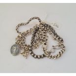 Fiver silver bracelets - 102gms