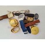 A bag of assorted wrist & pocket watches