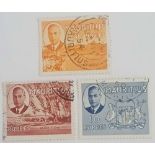MAURITIUS SG288-90. George 6 firsy set, top 3 values. Fine used. Cat £90