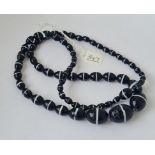 Matching banded agate necklace