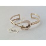 A stylish silver bangle