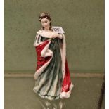 A Royal Doulton figure 'Queens of the Realm' (Queen Anne) No: 2560 - 9" high