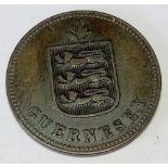 A Guernsey 2 Double 1917 H RARE Key date