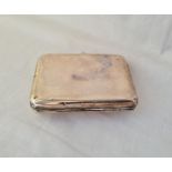 A cigarette case presented too GH James of the 38th Imperial Yeomanry B'ham 1902 50 gms