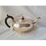 A William IV teapot of compressed form London 1835 by RH 612 gms