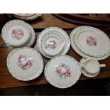 A Susie Cooper part dinner set, plates, bowls, meat plate, tureens etc. - 32 pcs