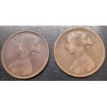 Two pennies 1867/72
