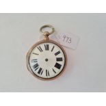 A pair case pocket watch (no hands)