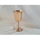 A wine goblet on pedestal stem B'ham 1953 4 1/2 inches high 78 gms