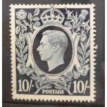 GB 1939-48 10/- Dark blue lt.h.m. SG 478.