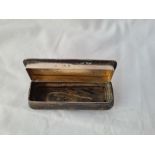 A oblong dressing table box with hinged cover 3 inches wide B'ham 1899