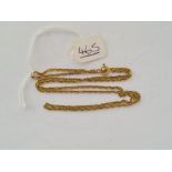 Another neck chain in 9ct - 20" long - 3.6gms