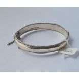 A good plain silver bangle - 17gms