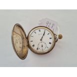 A gents silver pocket watch by ZENITH with seconds dial