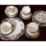 An Allerton tea set with 5 cups & saucers etc.