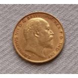 Gold - half sovereign 1905