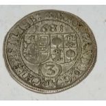 A Hammered coin 1681 good condition