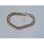 A heavy silver bracelet - 51.6gms