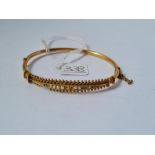 A 9ct bangle - a/f - 8.7gms