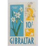 GILBRALTAR SG172 (1960/10sh). Fine used. Cat £26
