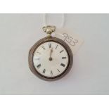 A verge pocket watch by F RICHARDS of London No: 61179