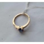 A Kyanite ring in 10ct gold - size N - 1.5gms