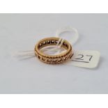 An eternity ring in 9ct - size L - 3.3gms