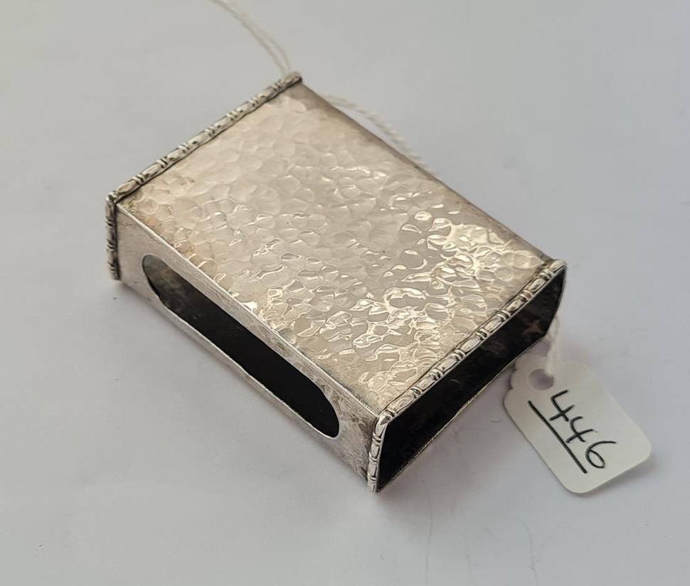 A silver matchbox holder - Image 2 of 2