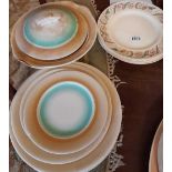 Five Susie cooper plates - 8" diameter