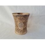 A beaker with concave shaped sides 3 1/2 inches high B'ham 1924 by AC&Co 141 gms