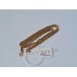 A rope twist neck chain in 9ct - 18" long - 6gms